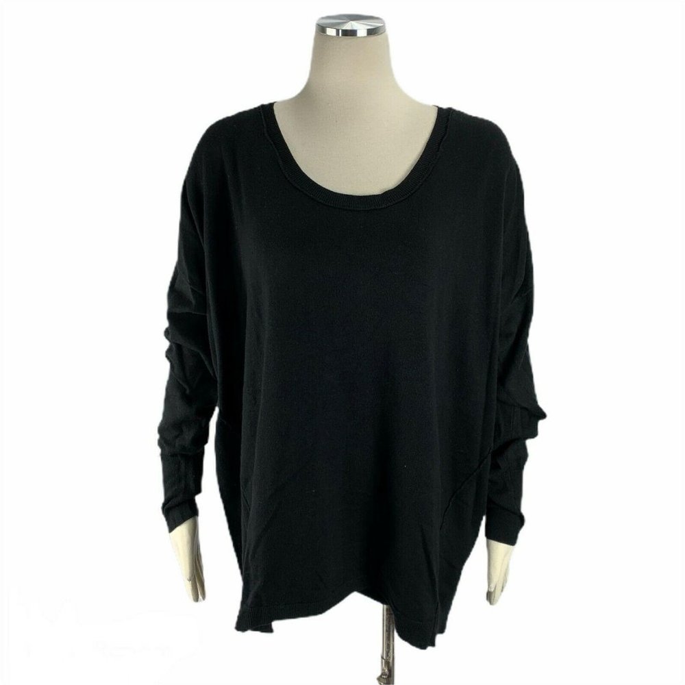 Lane Bryant 22 / 24 Black Pullover Sweater Crewnec